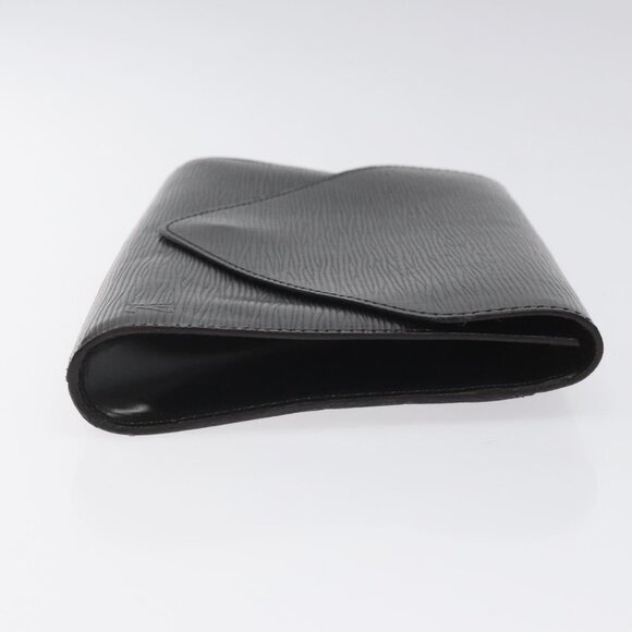 LOUIS VUITTON Epi Art Deco Clutch Bag Black M52632 LV Auth EC463 - Picture 4 of 15